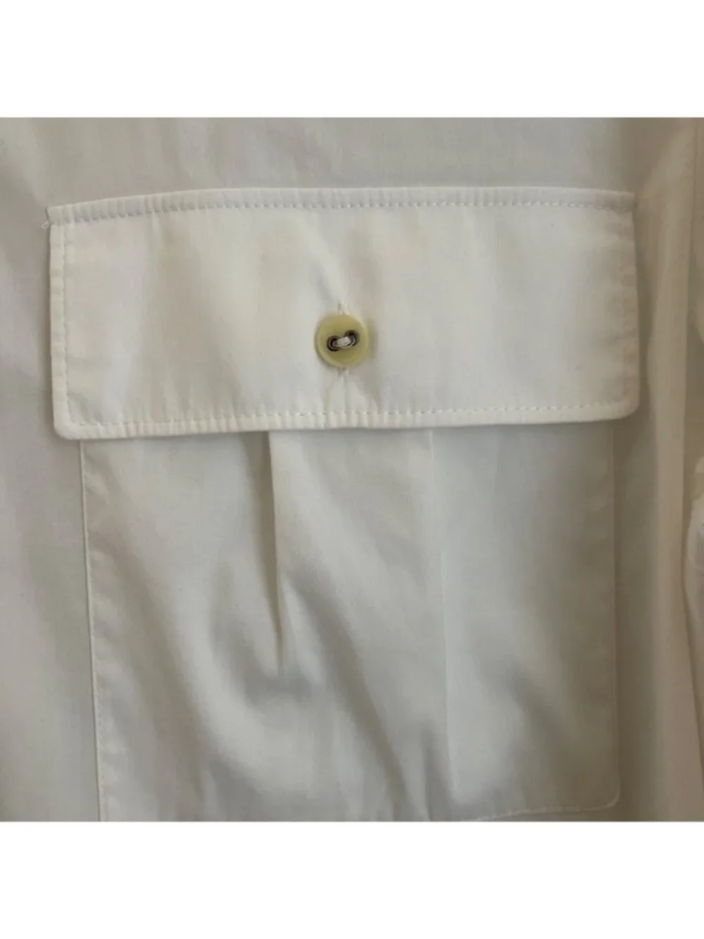 Lafayette 148 New York Womens Tunic Button Shirt Size 4 Classic Quiet Luxury - Picture 7 of 13